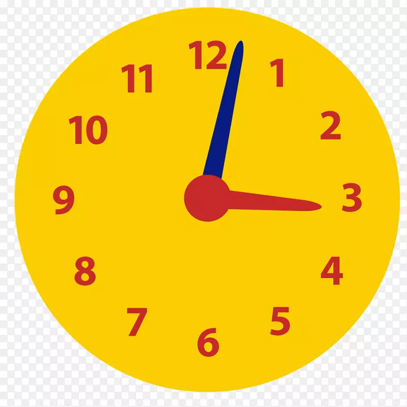 时钟正面剪辑艺术模拟表数字时钟