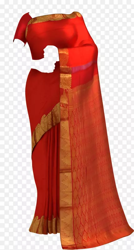 Zari uppada丝质sari上衣-arnis框架