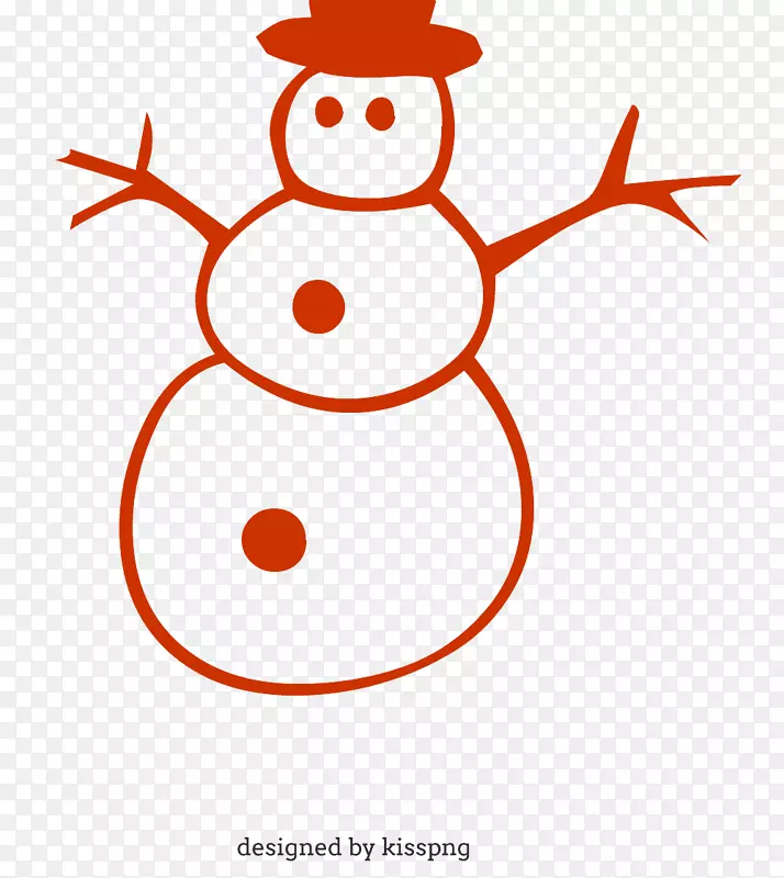 圣诞剪贴画-雪人