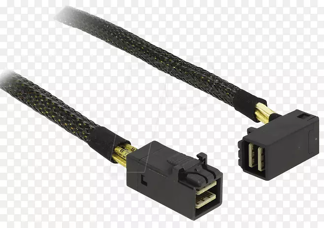 串行连接的SCSI电缆脱扣电缆SCSI电缆电连接器脱锁迷你SAS