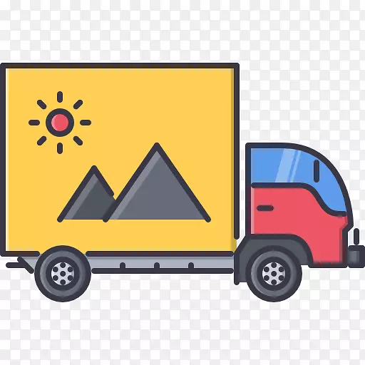 计算机图标品牌图形卡车商用卡车