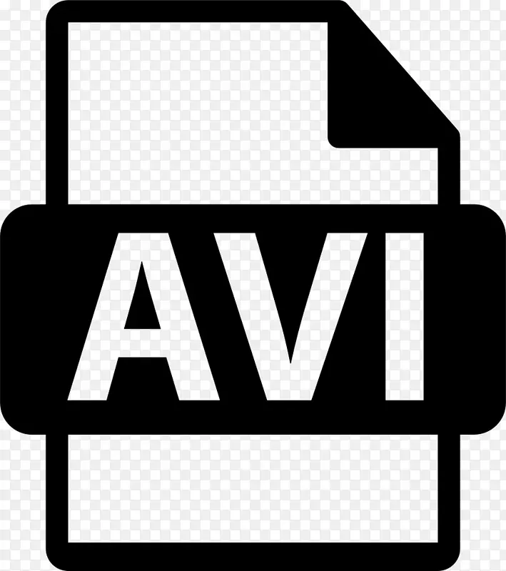 GIF音频视频交织计算机文件格式徽标-aviatildeo符号
