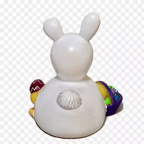 复活节兔子雕像-橱窗里的鸭子