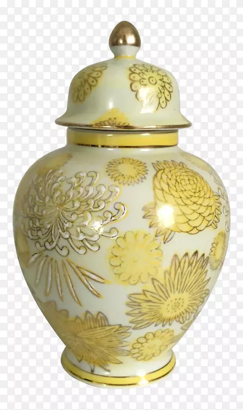 花瓶陶瓷黄铜花瓶