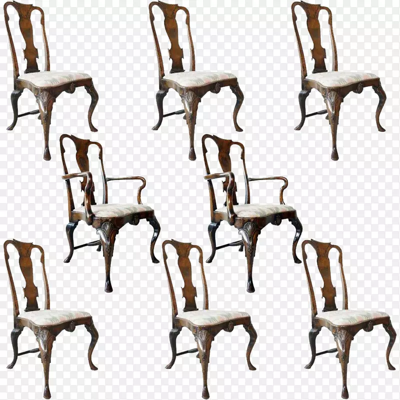 椅子，桌子，安妮女王式建筑，花园家具-椅子