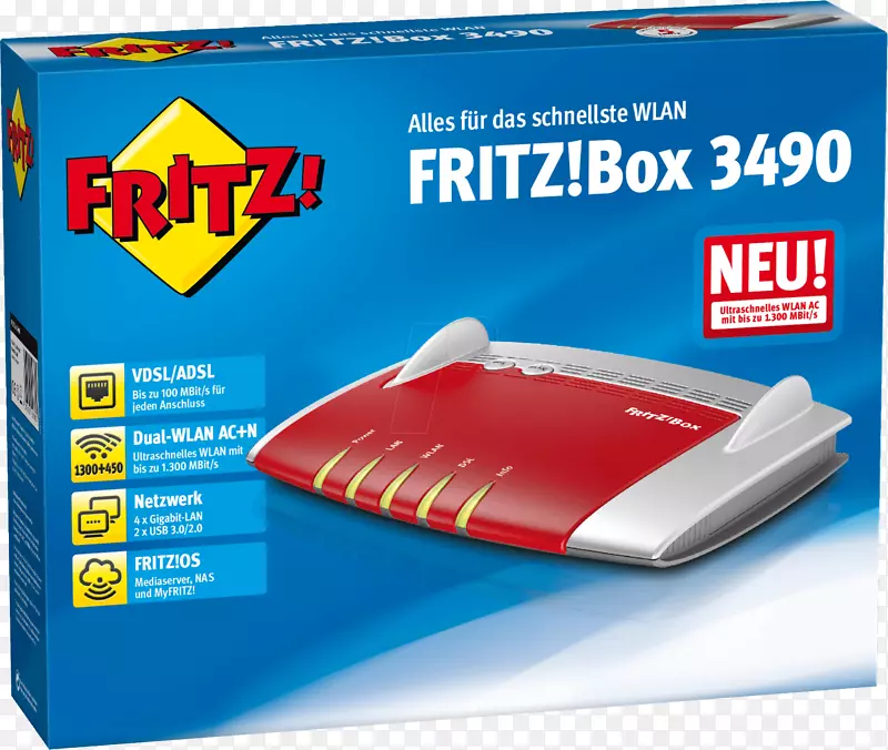 AVM Fritz！box 3490 AVM GmbH路由器数字订户线