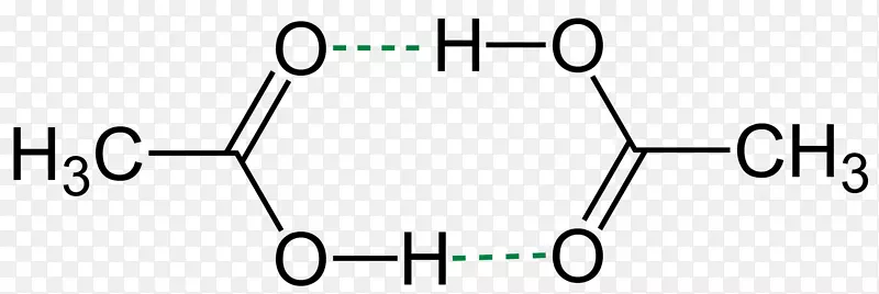 氢键乙酸化学键分子二聚体