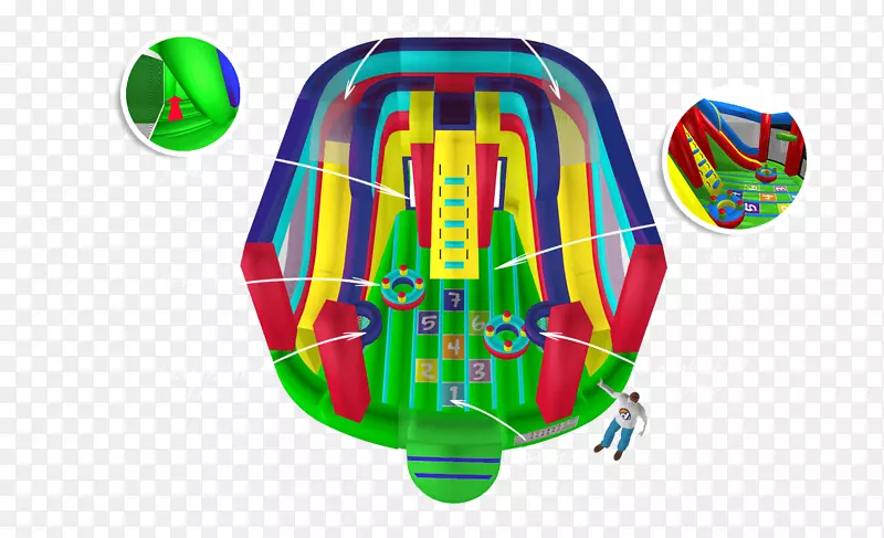游戏球坑产品游乐场滑翔气球-充气游戏