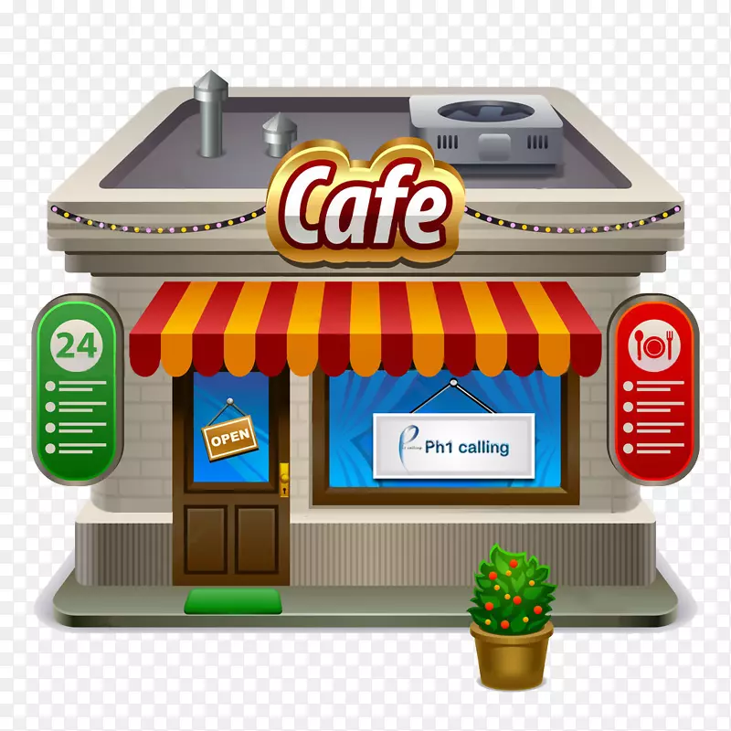 咖啡厅咖啡剪贴画图形插图-咖啡