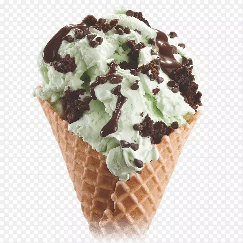 巧克力冰淇淋圣代糖霜冰淇淋