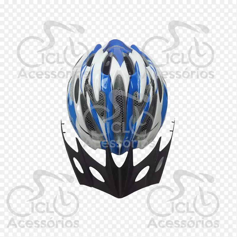 运动摄影用自行车头盔防护装备钴蓝-自行车头盔