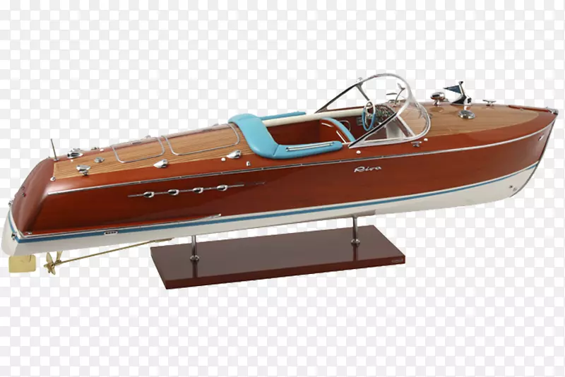 里瓦亚夸玛码头-里瓦超级特瑞通模型船-55厘米流轮船