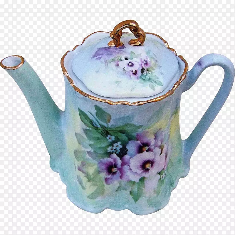 田纳西州瓷壶茶壶手绘茶壶