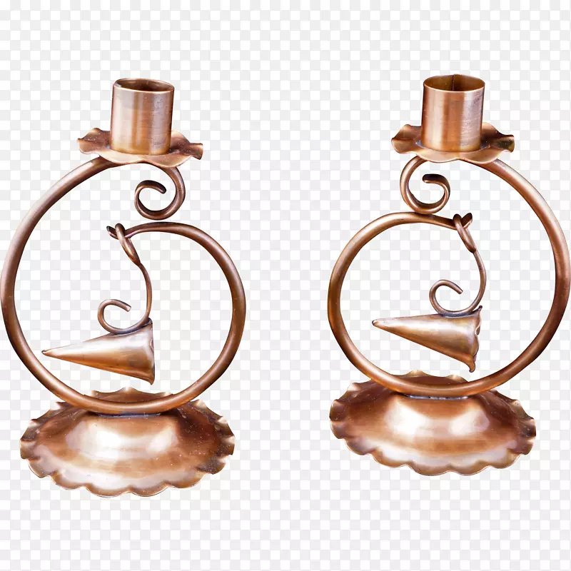 耳环体珠宝铜制品设计