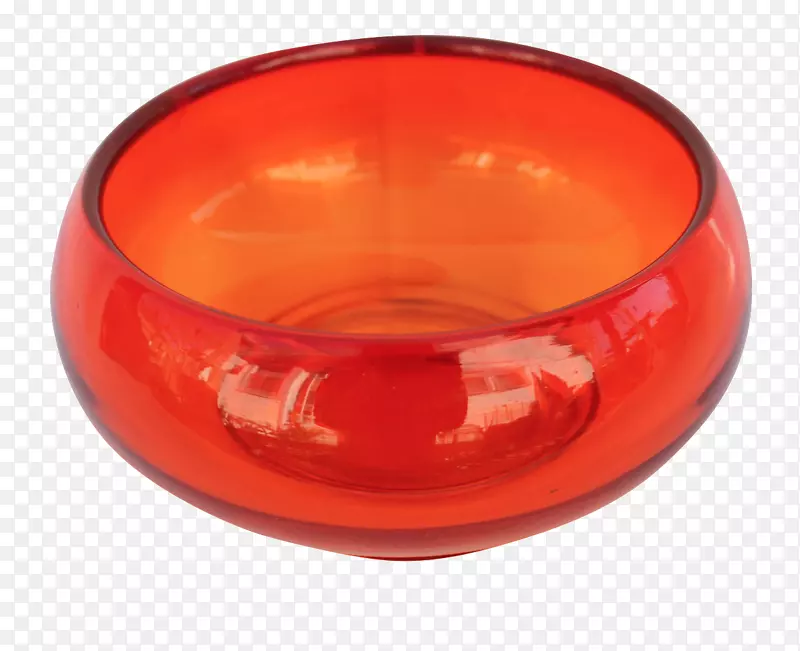 碗是橙色的。玻璃牢不可破
