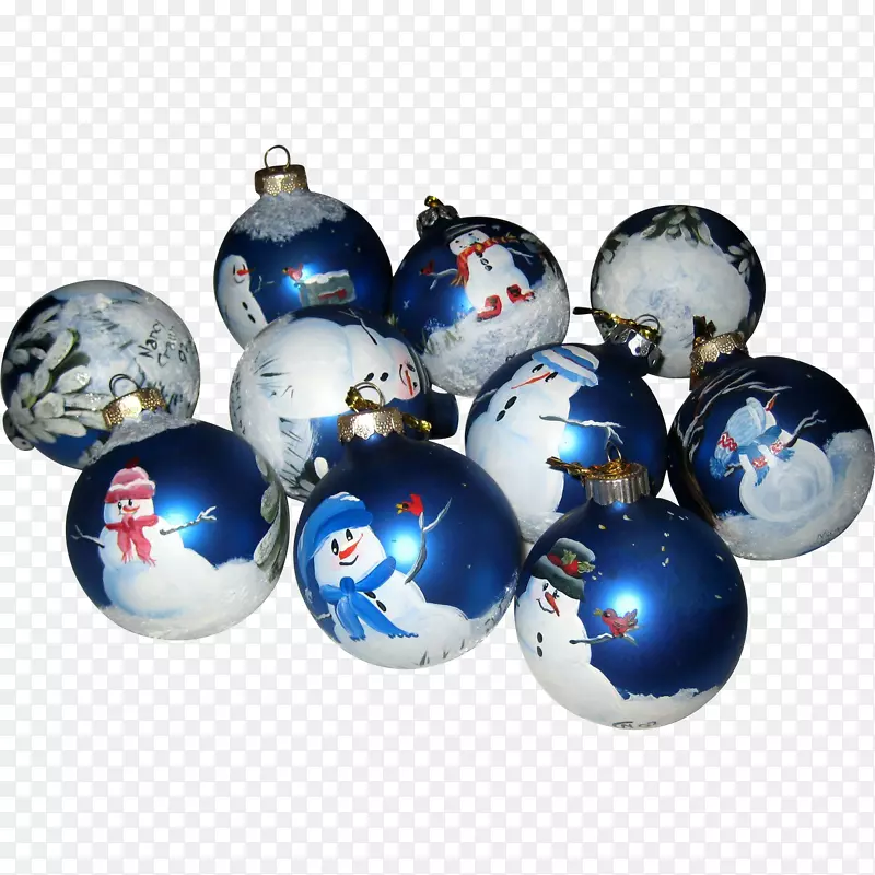 圣诞节装饰品雪人形象手绘灯泡