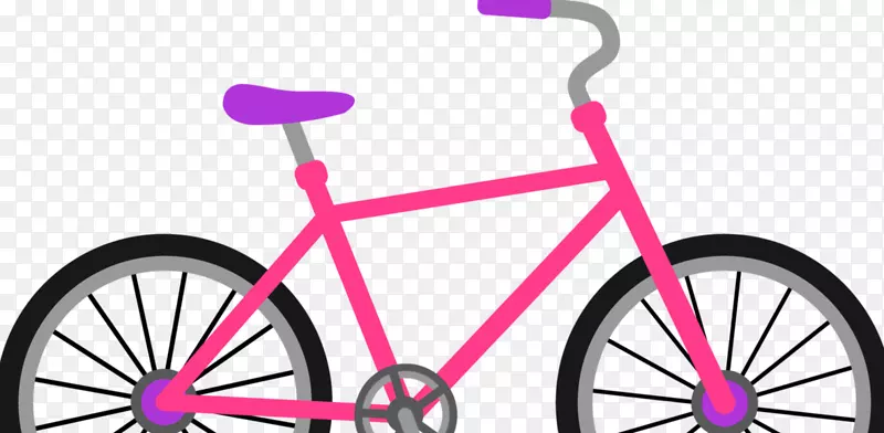 剪贴画自行车山地自行车小灵通自行车-自行车