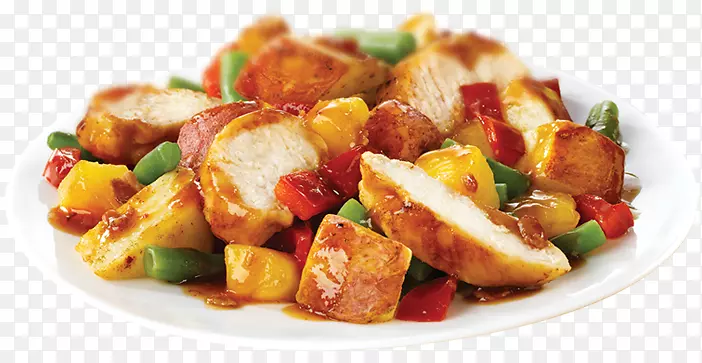 潘扎那拉鸡作为食物，素食烹饪，家庭炸薯条