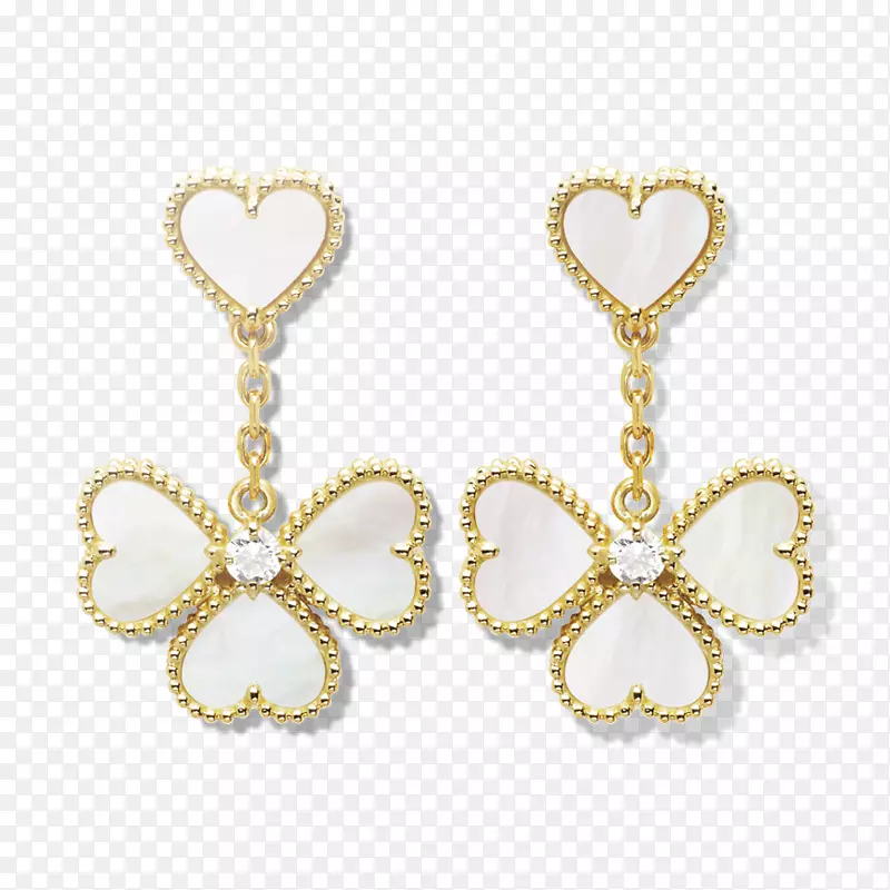 VanCleef&Arpels老式阿尔罕布拉耳环，妇女珠宝，服装珠宝-珠宝首饰