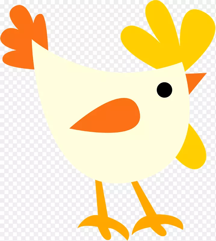 剪贴画喙产品卡通鸡作为食物-阿奎罗剪影
