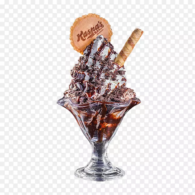 圣代巧克力冰淇淋布兰奇夫人饼干冰淇淋