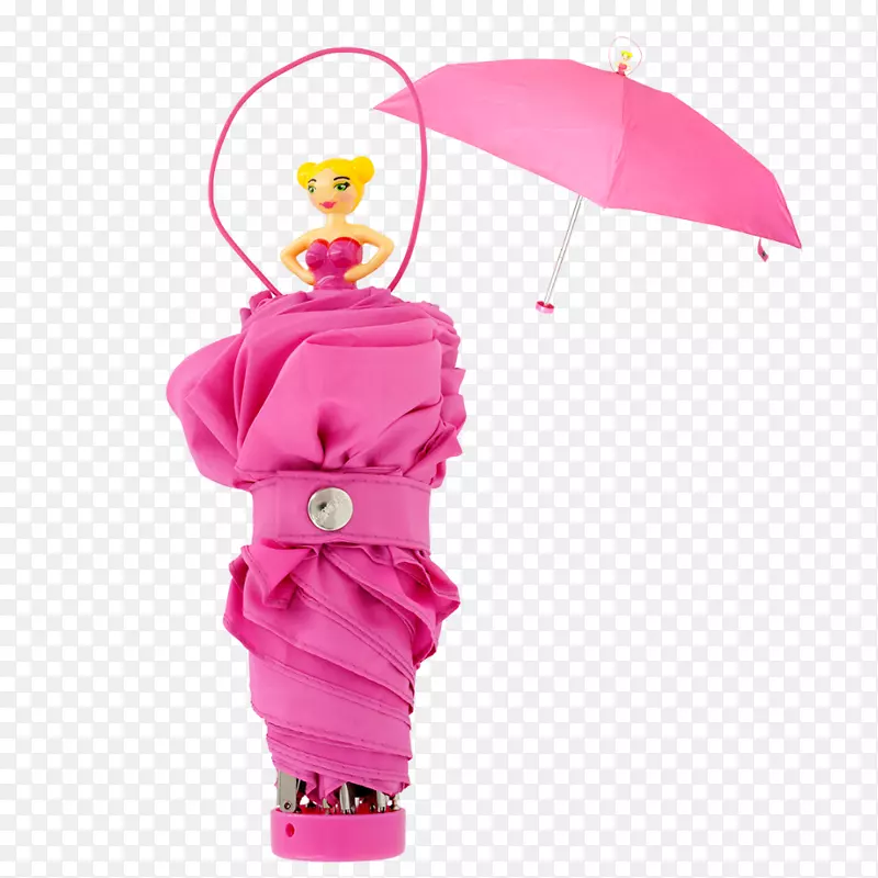 Pylones折叠伞粉红色玫瑰服装配件产品-雨伞