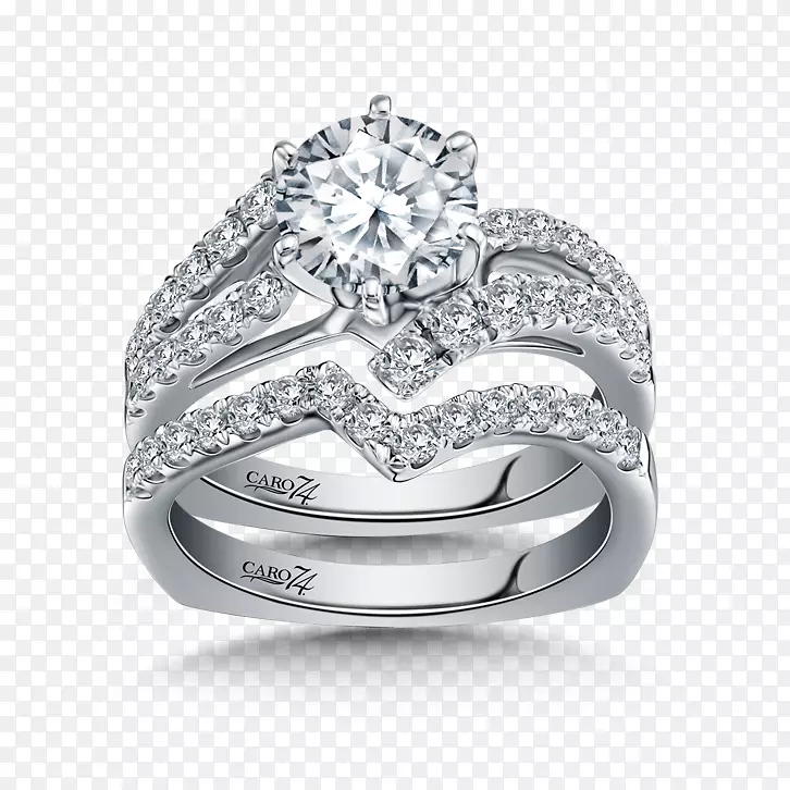 结婚戒指珠宝银钻石戒指