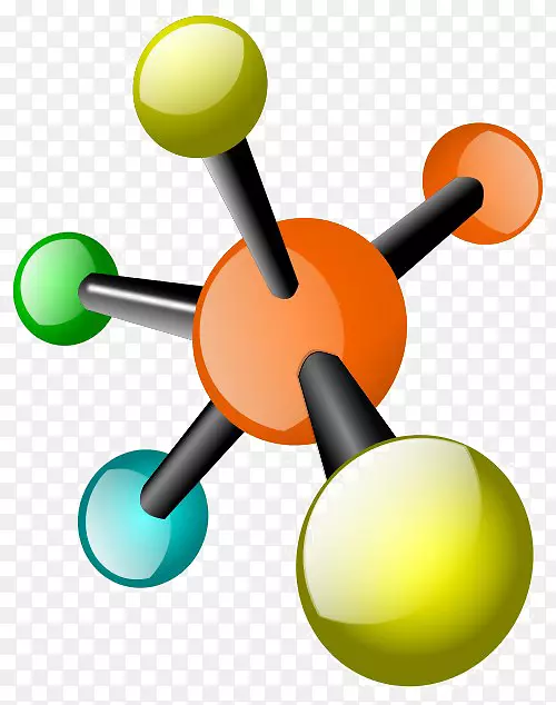 剪贴画分子开放部分自由内容化学分子符号