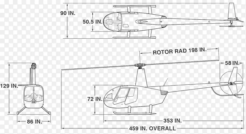 鲁宾逊R44鲁宾逊R66直升机车鲁滨逊R22-直升机