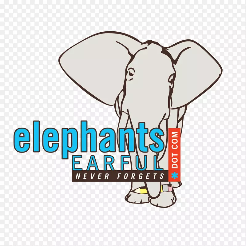 印度象标志商标字体-大象