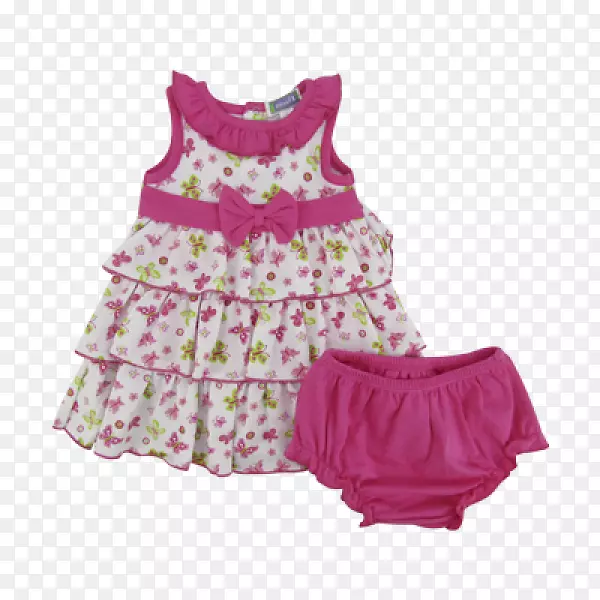 产品礼服褶皱婴儿粉红色m-hacienda amigo mio