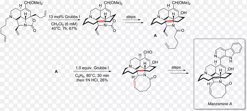 格鲁布斯催化剂环-关闭化烯烃化反应盐化反应化学反应