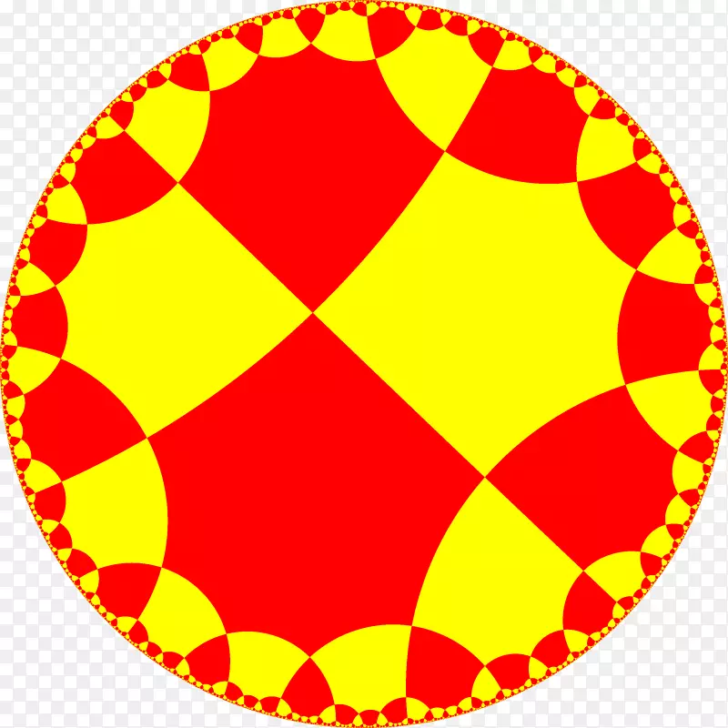 双曲平面截断双曲几何中的镶嵌均匀倾斜