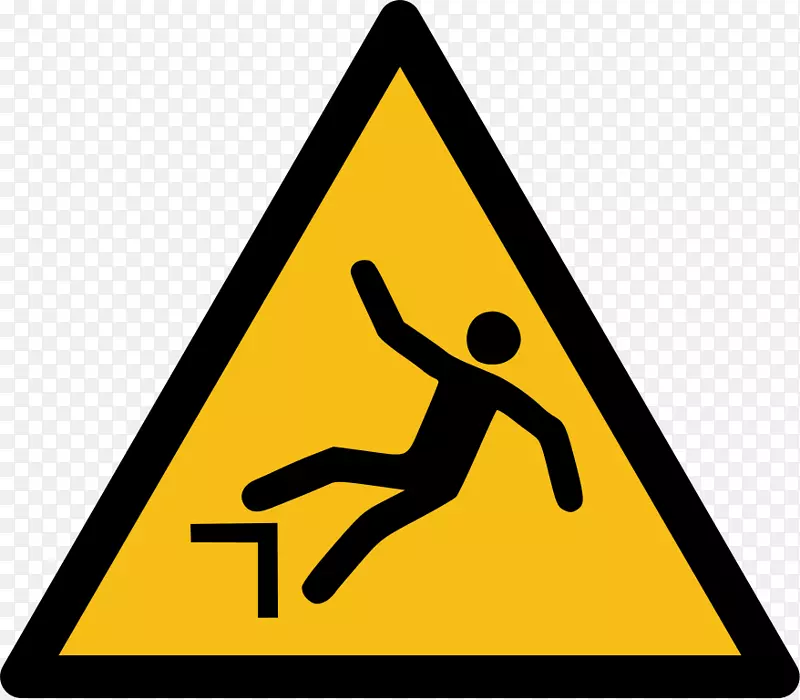 警告标志危险符号-坠落