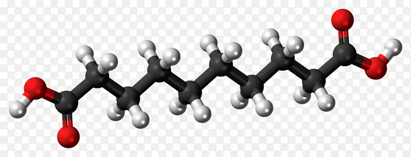 癸二酸球棒模型分子羧酸