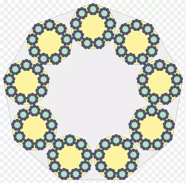 分形剪贴画Sierpinski三角形多边形n片创意多边形