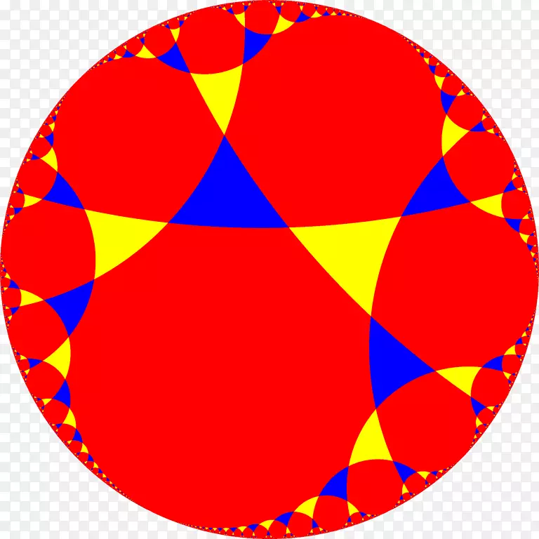 双曲几何镶嵌均匀平铺规则多边形