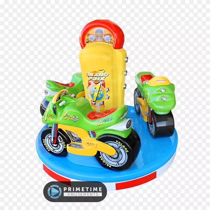 儿童骑摩托车机动游戏机游戏-电单车