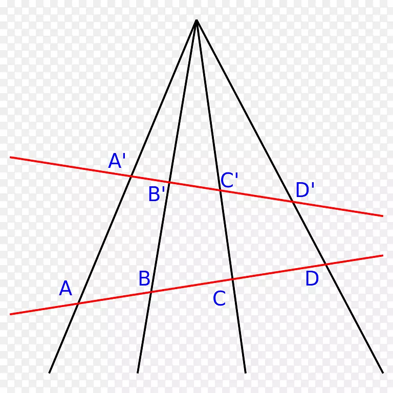 射影几何同形交叉比射影平面线