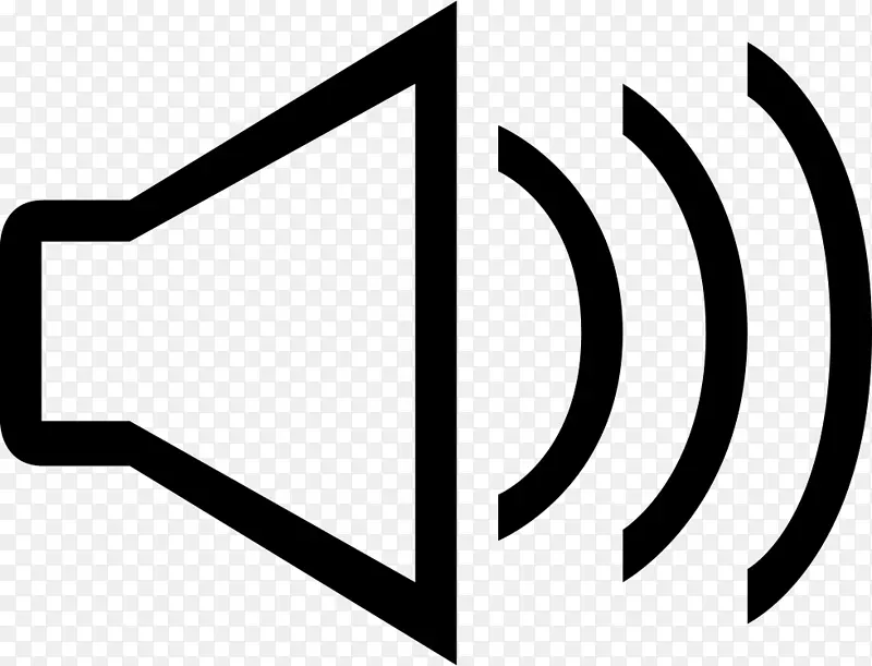 扬声器计算机图标符号计算机扬声器用户界面符号