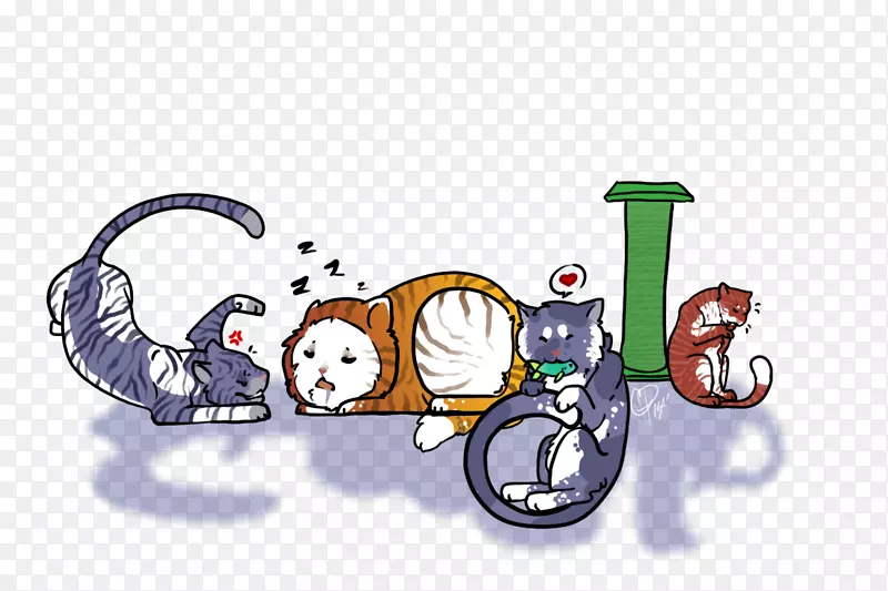 猫涂鸦4 google谷歌涂鸦插图-猫