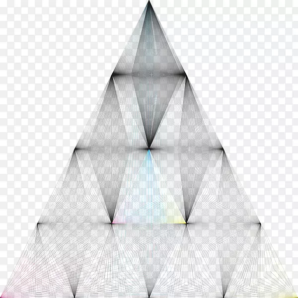 三角形对称乘积图案.阿迪达斯流光