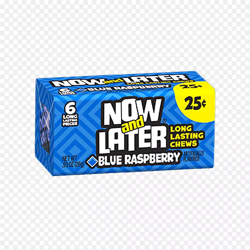 糖果现在和后来的品牌产品蓝树莓口味-糖果