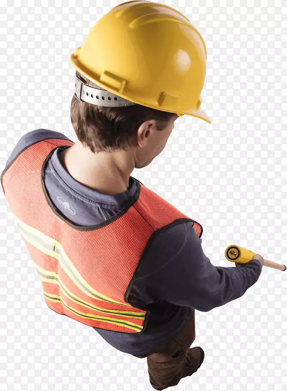 信息施隆斯泰特仪器公司安全帽建筑工人形象-肩扛射击
