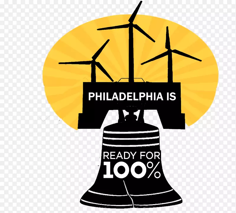 可再生能源费城标志太阳能