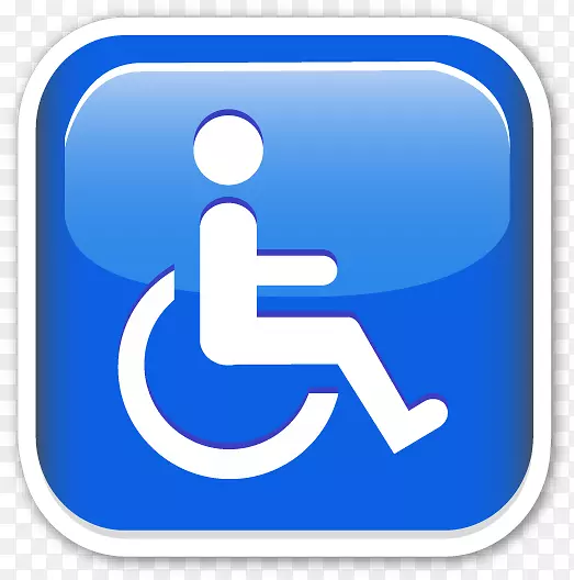 轮椅残疾表情文字图像残疾泊车许可证-轮椅