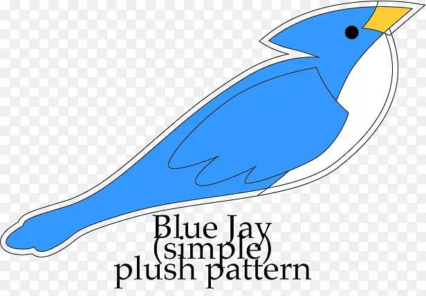 鸟嘴剪贴画动物线微软天青蓝jay图案
