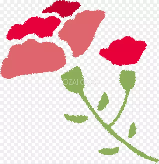 插图花园玫瑰模具设计母亲节