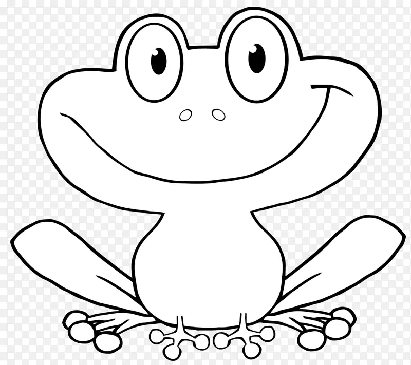 青蛙图形绘制动画剪辑艺术-青蛙