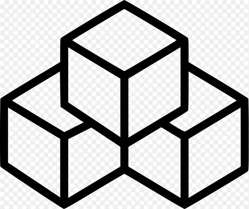 计算机图标、剪贴画、可伸缩图形、糖立方体-立方体